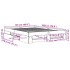 Estructura de cama madera de ingeniería gris Sonoma 120x200