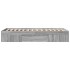 Estructura de cama madera de ingeniería gris Sonoma 90x200