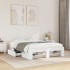Estructura de cama madera de ingeniería blanca 135x190