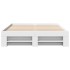 Estructura de cama madera de ingeniería blanca 135x190
