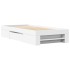 Estructura de cama madera de ingeniería blanca 75x190