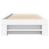 Estructura de cama madera de ingeniería blanca 75x190