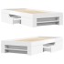Estructura de cama madera de ingeniería blanca 75x190