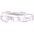 Estructura de cama madera de ingeniería blanca 75x190
