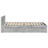 Cama con cabecero madera de ingeniería gris hormigón 75x190