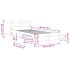 Cama con cabecero madera de ingeniería gris hormigón 75x190