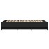 Estructura de cama madera de ingeniería negra 140x200