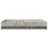 Estructura de cama madera de ingeniería gris hormigón