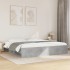 Estructura de cama madera de ingeniería gris hormigón