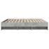 Estructura de cama madera de ingeniería gris hormigón