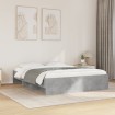 Estructura de cama madera de ingeniería gris hormigón 150x200cm