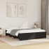 Estructura de cama sin colchón negro 160x200