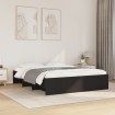Estructura de cama sin colchón negro 160x200 cm
