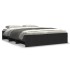 Estructura de cama sin colchón negro 160x200