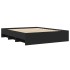 Estructura de cama sin colchón negro 160x200