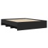Estructura de cama sin colchón negro 160x200