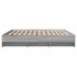 Estructura de cama sin colchón gris Sonoma 180x200