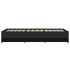 Estructura de cama madera de ingeniería negra 100x200