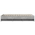 Estructura de cama madera de ingeniería gris hormigón