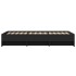 Estructura de cama madera de ingeniería negra 90x200