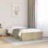 Estructura de cama sin colchón madera roble Sonoma 75x190