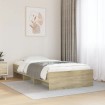 Estructura de cama sin colchón madera roble Sonoma 75x190 cm