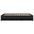Estructura de cama madera de ingeniería negra 135x190