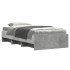 Estructura de cama madera de ingeniería gris hormigón 90x190