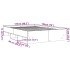 Estructura de cama madera de ingeniería negra 120x190