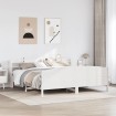Cama sin colchón madera maciza de pino blanca 180x200 cm