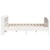 Cama sin colchón madera maciza de pino blanca 180x200