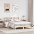 Estructura de cama sin colchón madera maciza de pino 160x200