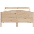 Estructura de cama sin colchón madera de pino blanca 140x200