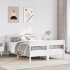 Estructura de cama sin colchón madera de pino blanca 140x200
