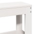Estructura de cama sin colchón madera de pino blanca 140x200
