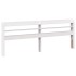 Estructura de cama sin colchón madera de pino blanca 140x200