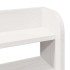Estructura de cama sin colchón madera de pino blanca 140x200