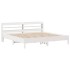 Cama sin colchón madera maciza de pino blanca 180x200