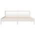 Cama sin colchón madera maciza de pino blanca 180x200