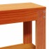 Estructura de cama sin colchón madera maciza marrón 135x190