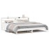 Estructura de cama sin colchón madera maciza blanca 200x200