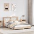 Estructura de cama sin colchón madera de pino maciza 120x200
