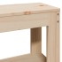 Estructura de cama sin colchón madera de pino maciza 120x200