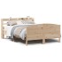 Estructura de cama sin colchón madera maciza de pino 140x190
