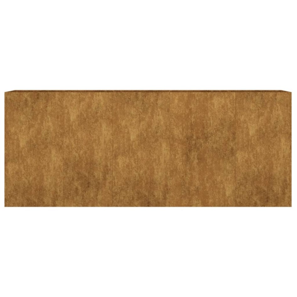 Jardinera acero corten 200x40x80