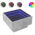 Mesa de centro y LED madera ingeniería gris hormigón