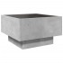 Mesa de centro y LED madera ingeniería gris hormigón