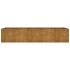 Jardinera acero corten 200x80x40