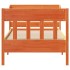 Estructura de cama sin colchón madera maciza marrón 75x190
