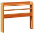 Estructura de cama sin colchón madera maciza marrón 75x190
